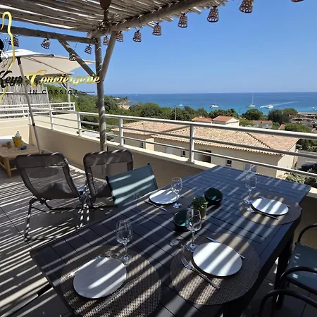 Appartement Beau T3 Dernier étage Calme Vue à Pied 6 Pers Favone